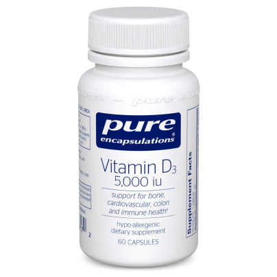 Vitamin D3 125 mcg 5000 IU 60 Capsules